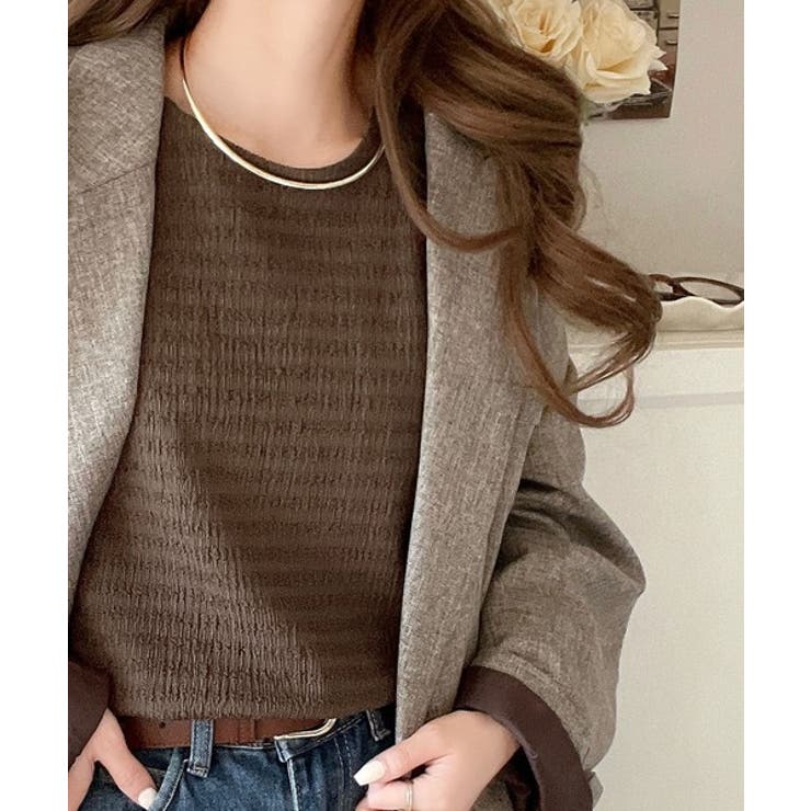 毎日着たくなる万能アイテム。クルーネックジャガードプルオーバー（長袖） | Classical Elf  | 詳細画像22 