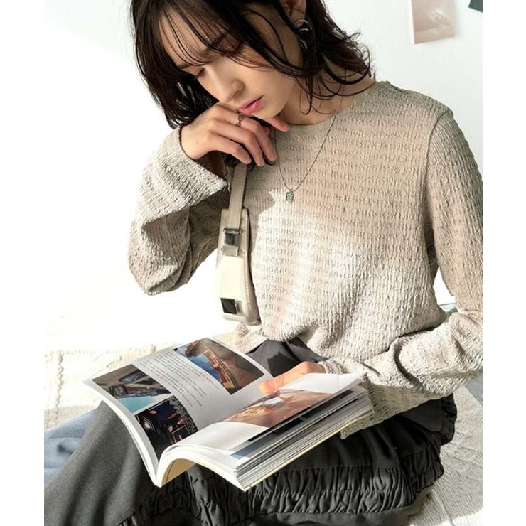 毎日着たくなる万能アイテム。クルーネックジャガードプルオーバー（長袖） | Classical Elf  | 詳細画像33 