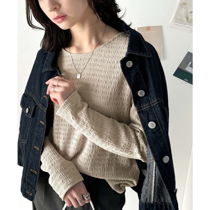 毎日着たくなる万能アイテム。クルーネックジャガードプルオーバー（長袖） | Classical Elf  | 詳細画像35 