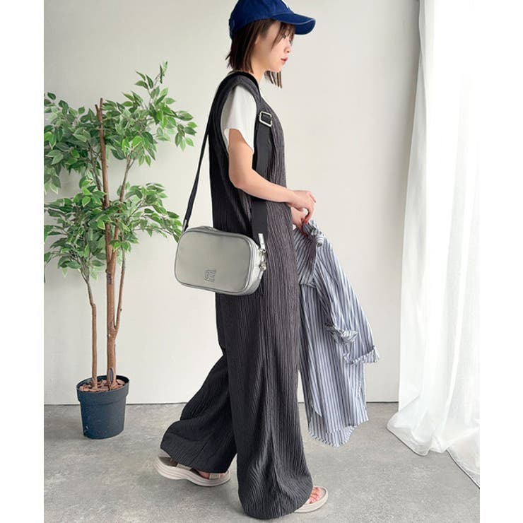 存在感ある凹凸ジャガード☆前後2way裾ドロストサロペット | Classical Elf  | 詳細画像13 