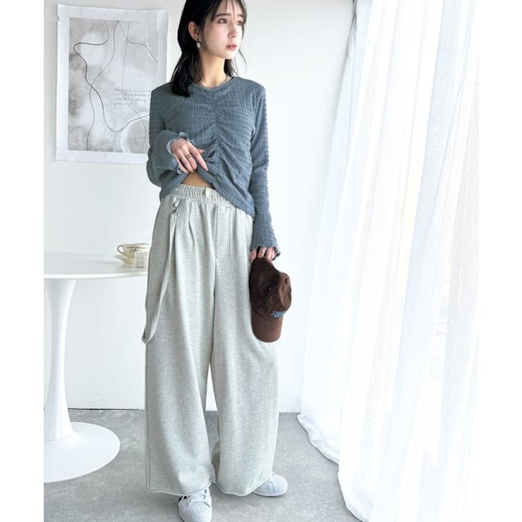 大人の魅力を引き立てる。胸シャーリングジャガードトップス（長袖） | Classical Elf  | 詳細画像20 