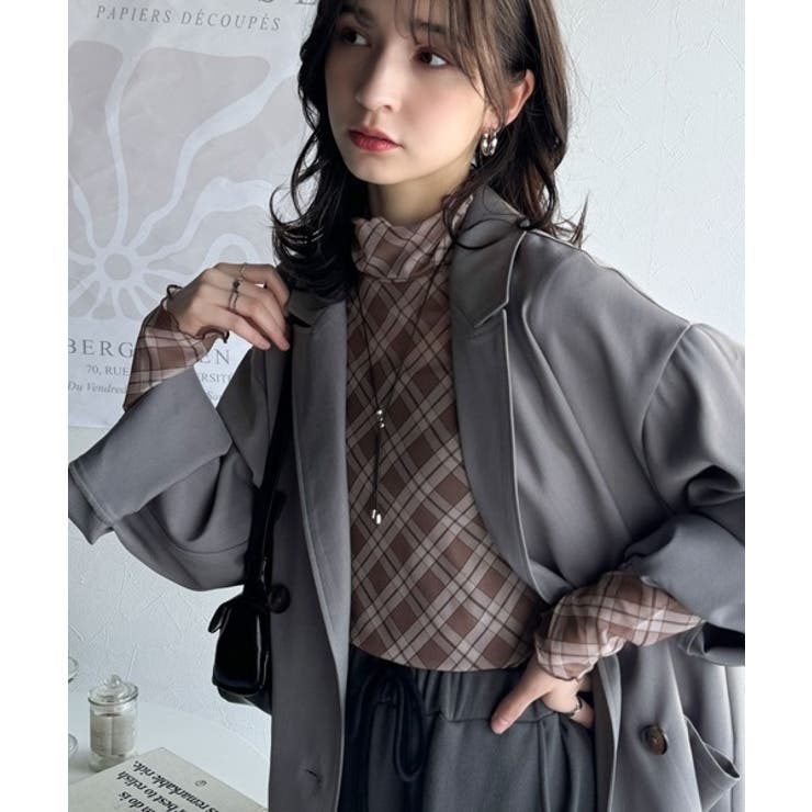 ＆ellecyきのこハイネックロンT ＆ellecyきのこハイネックロンT