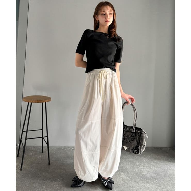 大人可愛いを叶える。前後2way袖リボンバックオープンリブトップス | Classical Elf  | 詳細画像23 