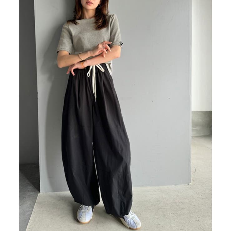 大人可愛いを叶える。前後2way袖リボンバックオープンリブトップス | Classical Elf  | 詳細画像57 