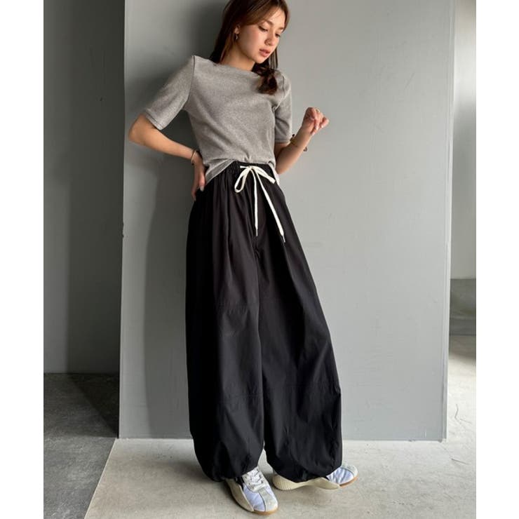 大人可愛いを叶える。前後2way袖リボンバックオープンリブトップス | Classical Elf  | 詳細画像59 