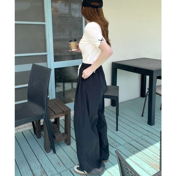 大人可愛いを叶える。前後2way袖リボンバックオープンリブトップス | Classical Elf  | 詳細画像3 