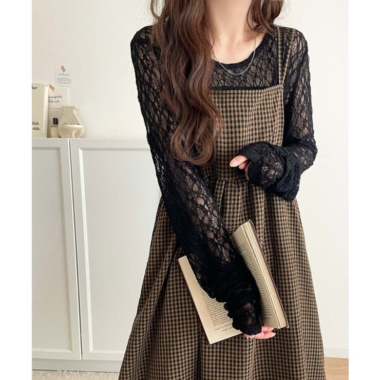 後ろ姿も可愛く盛れちゃう♪サッカー素材バックリボンフレアキャミワンピ | Classical Elf  | 詳細画像42 