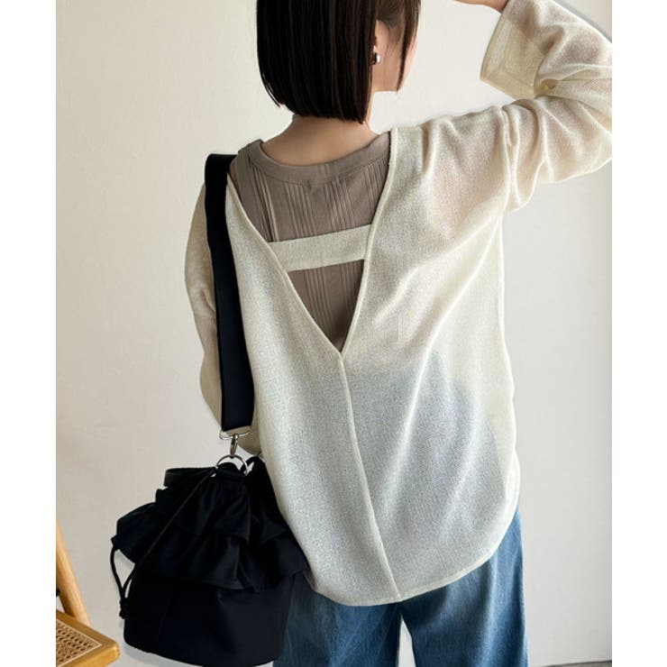 《sayo×クラシカルエルフコラボ》いつもの服に+1。ちょうどいい抜け感を。深U… | Classical Elf  | 詳細画像9 