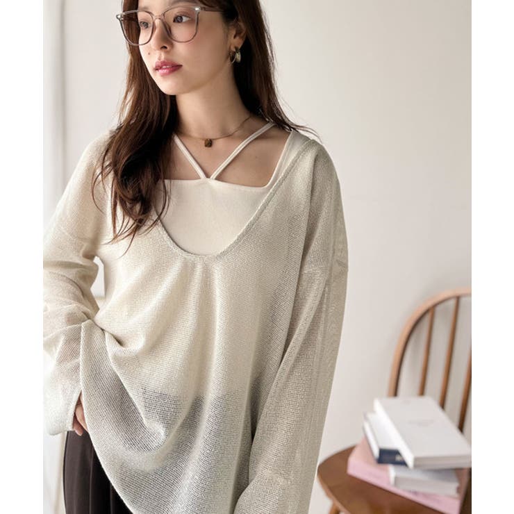 《sayo×クラシカルエルフコラボ》いつもの服に+1。ちょうどいい抜け感を。深U… | Classical Elf  | 詳細画像44 