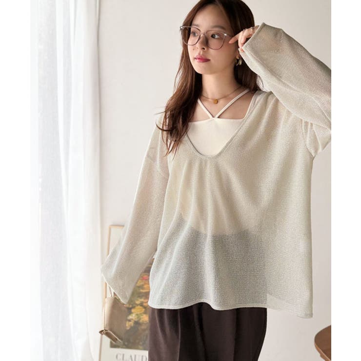 《sayo×クラシカルエルフコラボ》いつもの服に+1。ちょうどいい抜け感を。深U… | Classical Elf  | 詳細画像47 