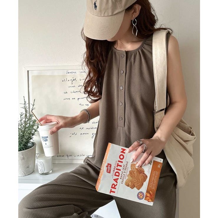 ふんわり上品、だけどラフ。膨れジャガードが映える、大人のサロペット。ヘンリージャ… | Classical Elf  | 詳細画像28 