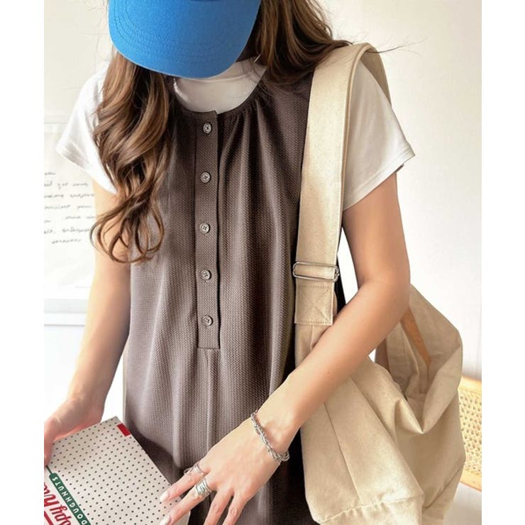 ふんわり上品、だけどラフ。膨れジャガードが映える、大人のサロペット。ヘンリージャ… | Classical Elf  | 詳細画像32 