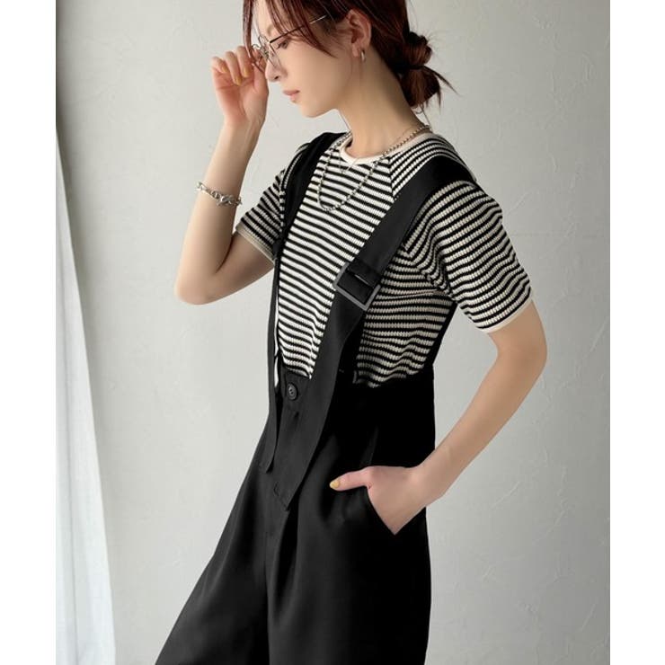 《sayo×クラシカルエルフコラボ》旬顔の太ベルト。タック入りハイウエストツイル… | Classical Elf  | 詳細画像16 