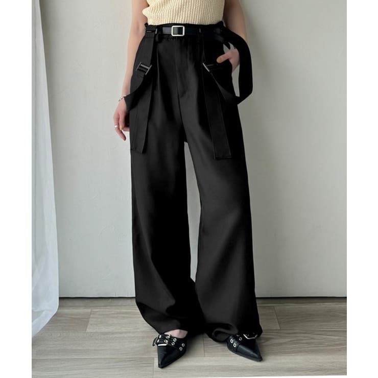 《sayo×クラシカルエルフコラボ》旬顔の太ベルト。タック入りハイウエストツイル… | Classical Elf  | 詳細画像18 