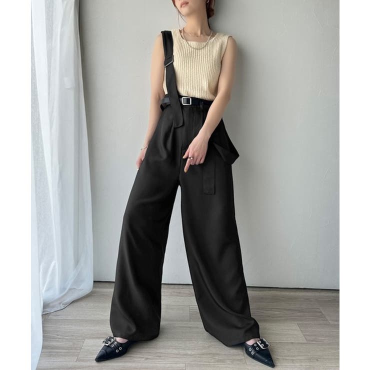 《sayo×クラシカルエルフコラボ》旬顔の太ベルト。タック入りハイウエストツイル… | Classical Elf  | 詳細画像19 