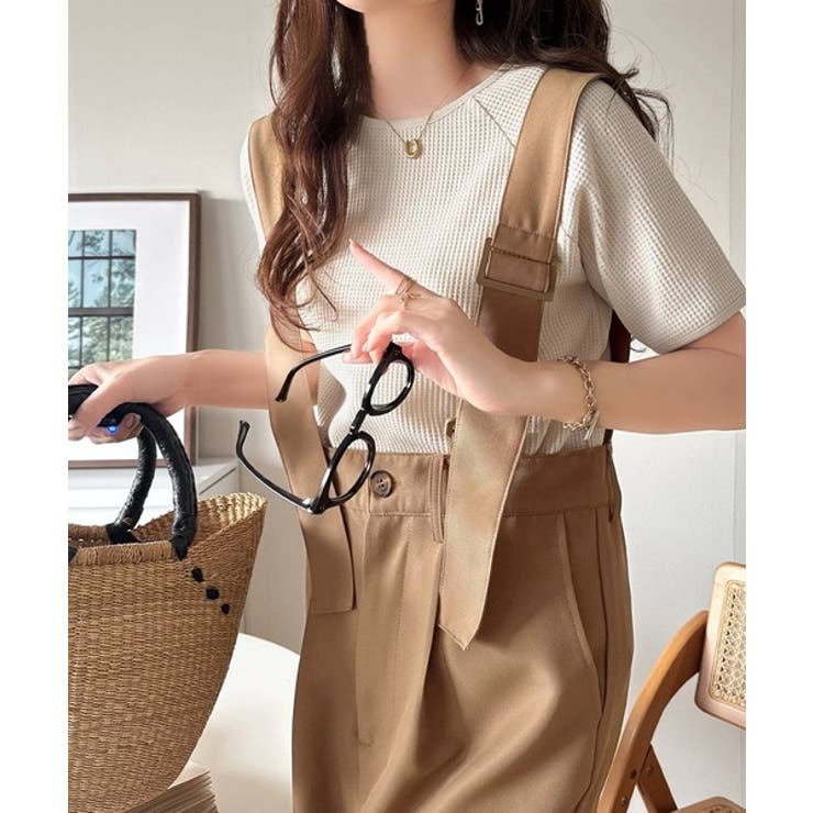 《sayo×クラシカルエルフコラボ》旬顔の太ベルト。タック入りハイウエストツイル… | Classical Elf  | 詳細画像31 