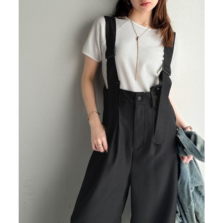 《sayo×クラシカルエルフコラボ》旬顔の太ベルト。タック入りハイウエストツイル… | Classical Elf  | 詳細画像7 