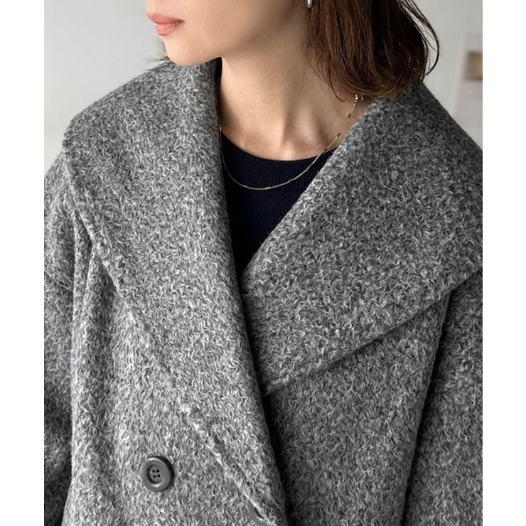 ビッグカラーで小顔見え。ふわっと羽織って、キュンとこなれる。ビッグカラーフェイク… | Classical Elf  | 詳細画像24 