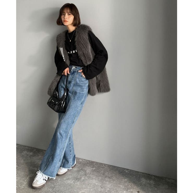 高級感をレイヤード。ふわふわミックスシャギーファーベスト | Classical Elf  | 詳細画像11 