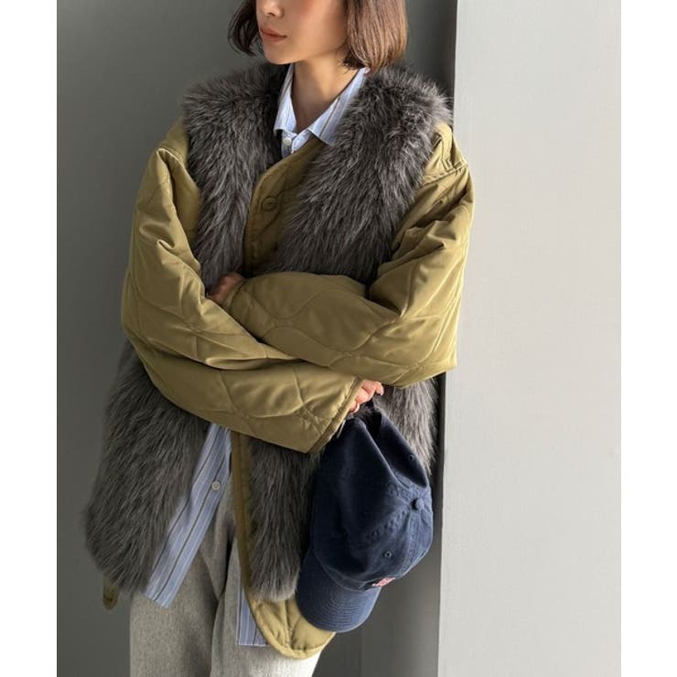 高級感をレイヤード。ふわふわミックスシャギーファーベスト | Classical Elf  | 詳細画像13 