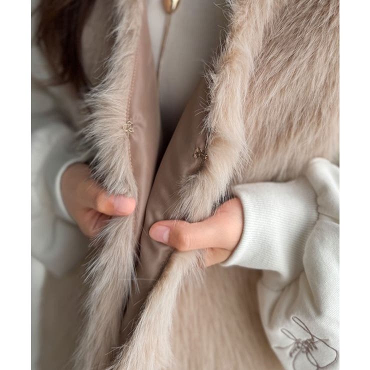 高級感をレイヤード。ふわふわミックスシャギーファーベスト | Classical Elf  | 詳細画像24 