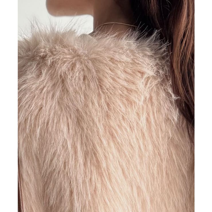 高級感をレイヤード。ふわふわミックスシャギーファーベスト | Classical Elf  | 詳細画像25 