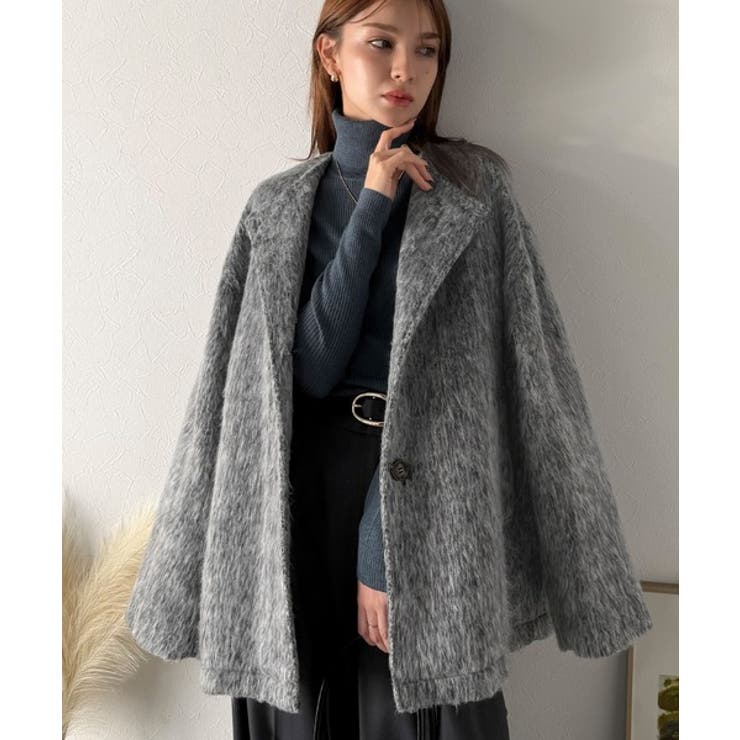 リラックス感漂うゆったり大人シルエット。ムードをまとう。ミックスシャギーミドルコ… | Classical Elf  | 詳細画像18 