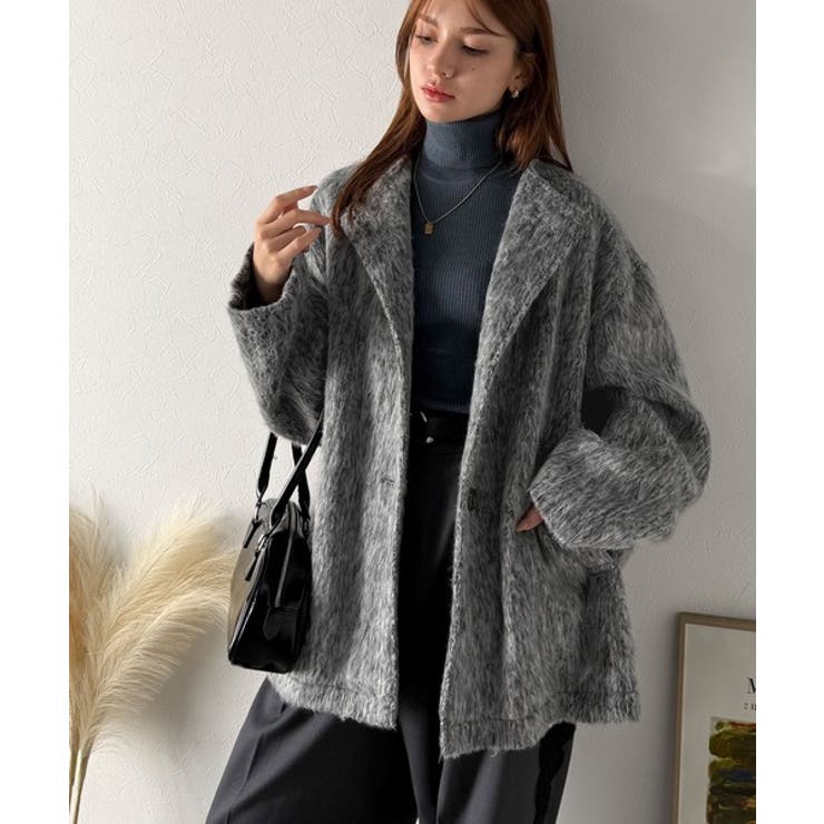 リラックス感漂うゆったり大人シルエット。ムードをまとう。ミックスシャギーミドルコ… | Classical Elf  | 詳細画像17 