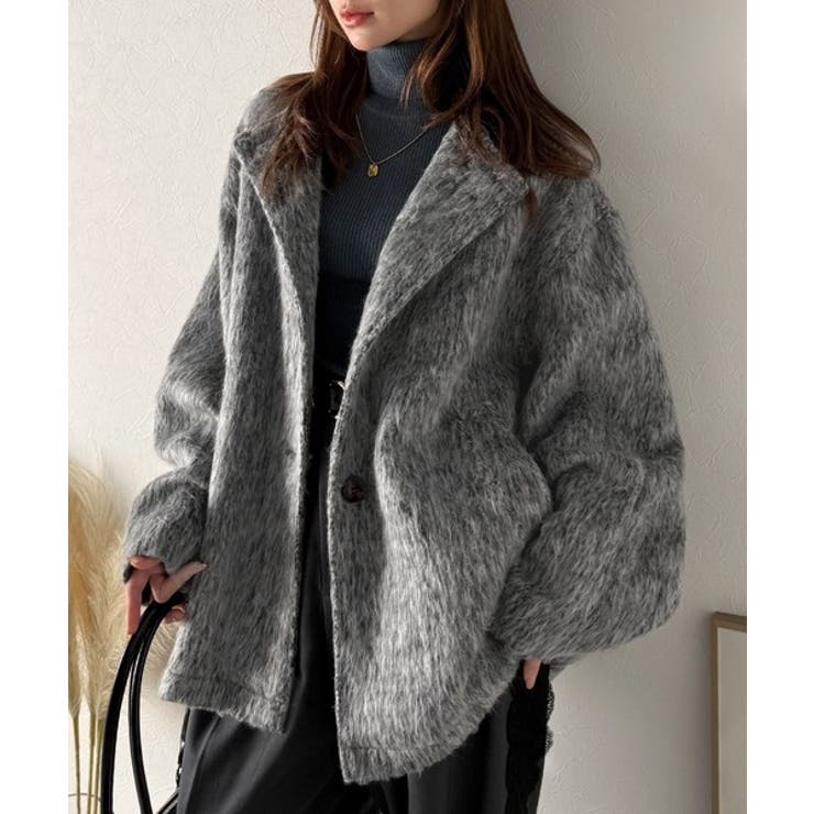 リラックス感漂うゆったり大人シルエット。ムードをまとう。ミックスシャギーミドルコ… | Classical Elf  | 詳細画像23 