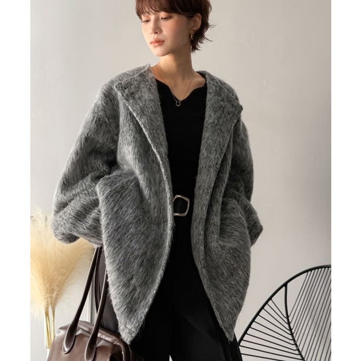 リラックス感漂うゆったり大人シルエット。ムードをまとう。ミックスシャギーミドルコ… | Classical Elf  | 詳細画像26 