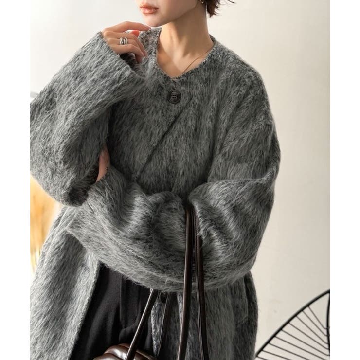 リラックス感漂うゆったり大人シルエット。ムードをまとう。ミックスシャギーミドルコ… | Classical Elf  | 詳細画像27 