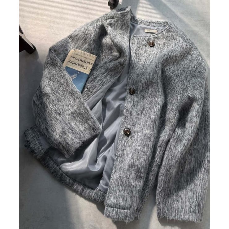 リラックス感漂うゆったり大人シルエット。ムードをまとう。ミックスシャギーミドルコ… | Classical Elf  | 詳細画像43 