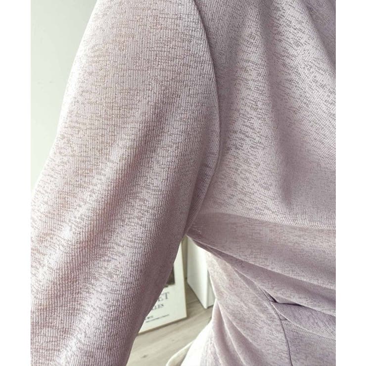 大人のとろみ×透け感。女性らしさが香り立つ。スラブシアードレープトップス（長袖） | Classical Elf  | 詳細画像54 