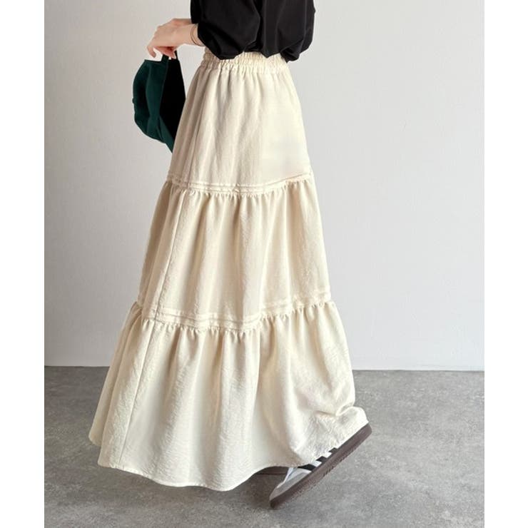 ラクして華やぐ主役級。ガーデンコア3段ティアードスカート（ロング丈） | Classical Elf  | 詳細画像6 