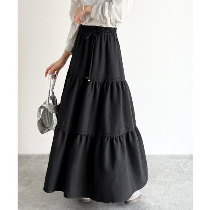 ラクして華やぐ主役級。ガーデンコア3段ティアードスカート（ロング丈） | Classical Elf  | 詳細画像12 