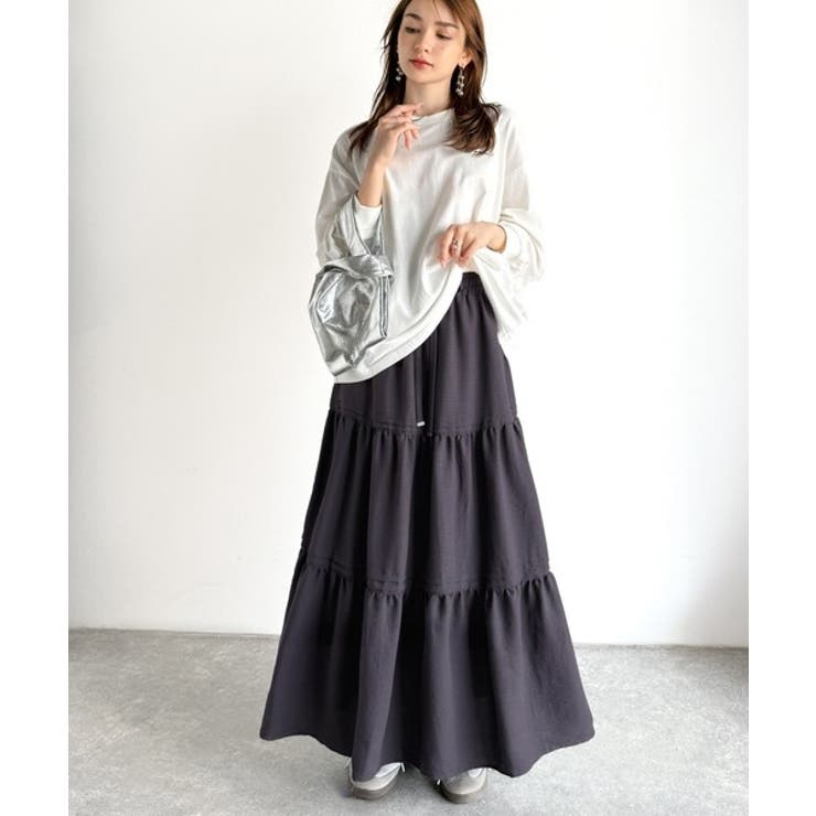 ラクして華やぐ主役級。ガーデンコア3段ティアードスカート（ロング丈） | Classical Elf  | 詳細画像24 