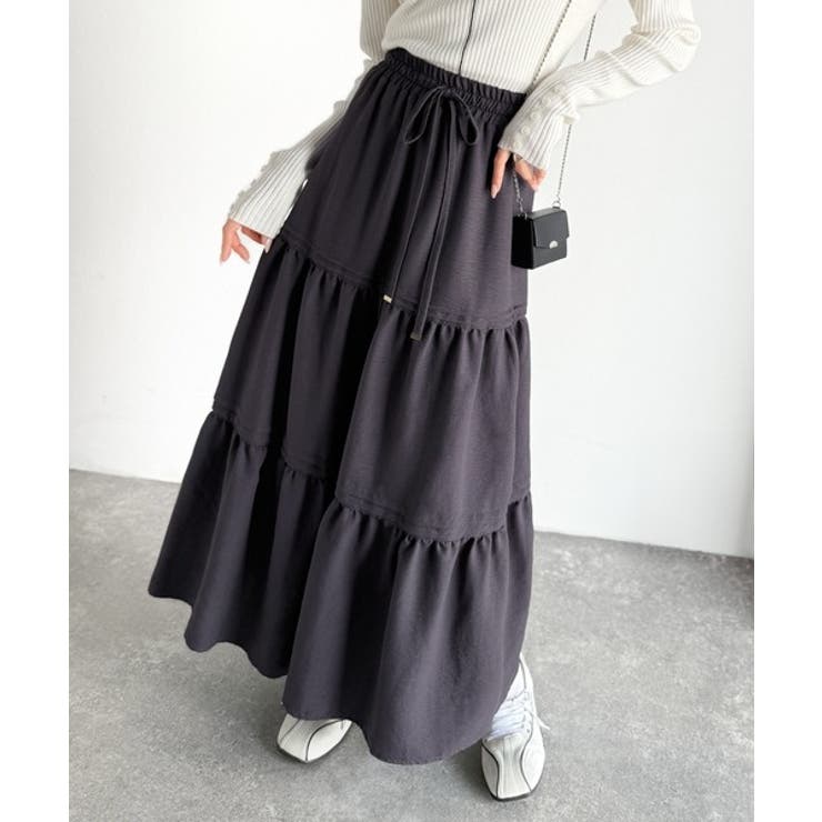 ラクして華やぐ主役級。ガーデンコア3段ティアードスカート（ロング丈） | Classical Elf  | 詳細画像25 