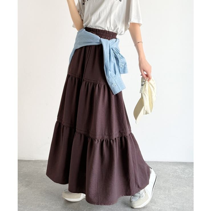 ラクして華やぐ主役級。ガーデンコア3段ティアードスカート（ロング丈） | Classical Elf  | 詳細画像26 