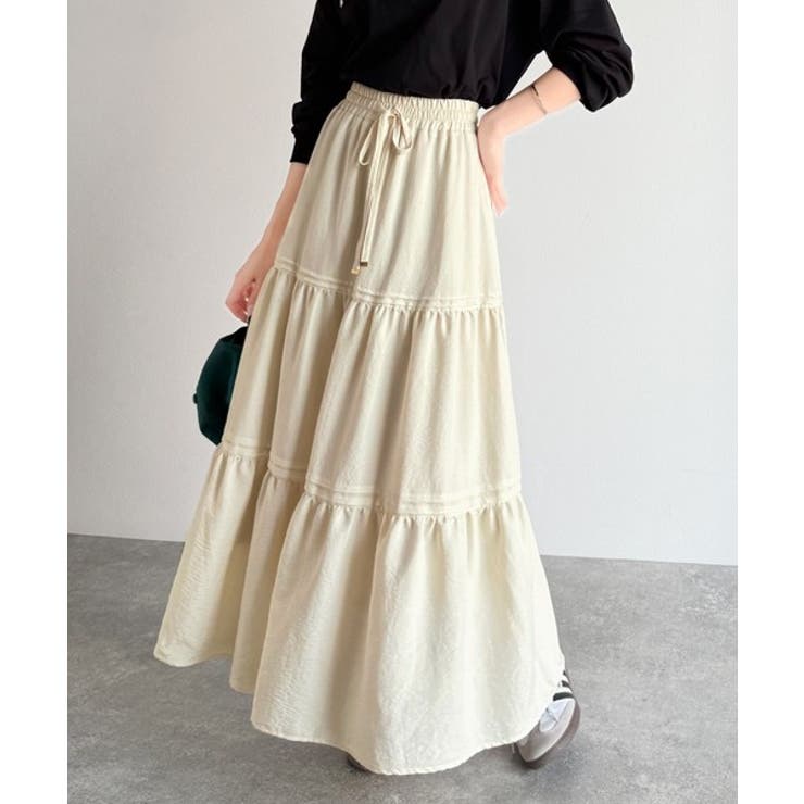 ラクして華やぐ主役級。ガーデンコア3段ティアードスカート（ロング丈） | Classical Elf  | 詳細画像5 