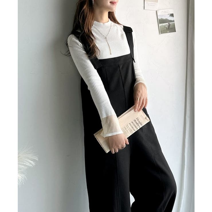 高見え大人サロペット。サイドポケットデザインハイウエストサロペット | Classical Elf  | 詳細画像8 