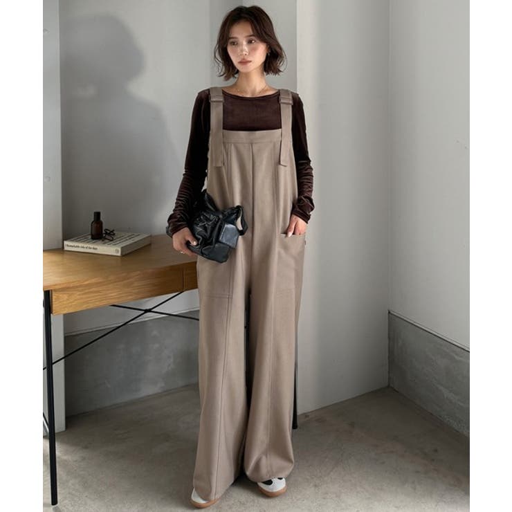 高見え大人サロペット。サイドポケットデザインハイウエストサロペット | Classical Elf  | 詳細画像19 