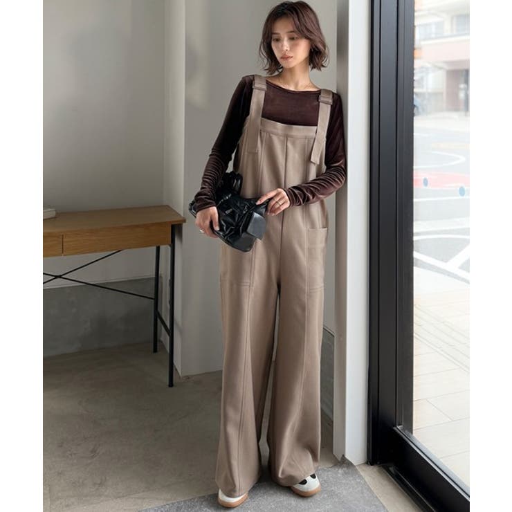 高見え大人サロペット。サイドポケットデザインハイウエストサロペット | Classical Elf  | 詳細画像22 