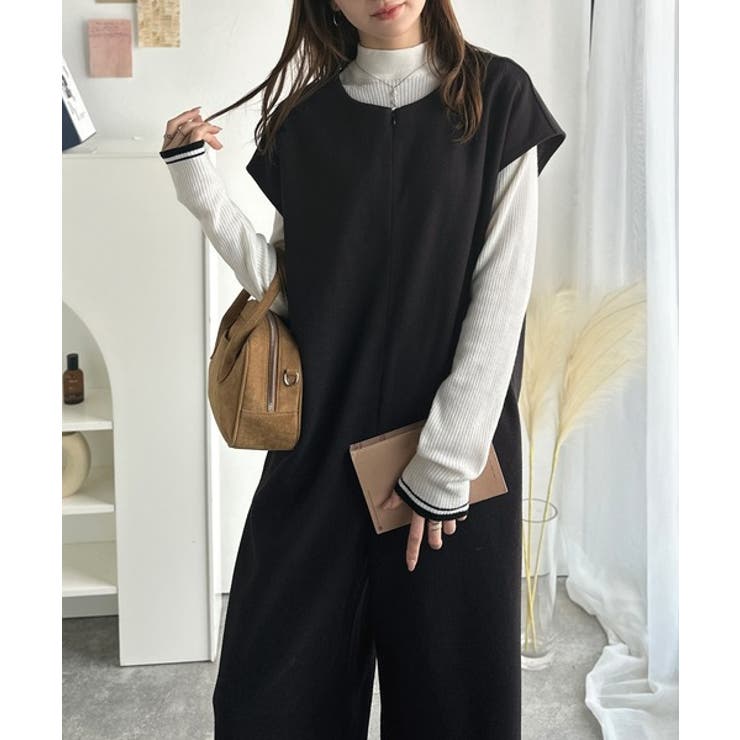 フェイクウールハーフジップオールインワン | Classical Elf  | 詳細画像9 