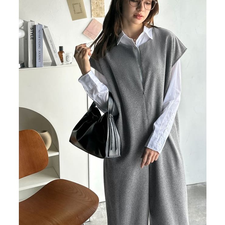 フェイクウールハーフジップオールインワン | Classical Elf  | 詳細画像11 