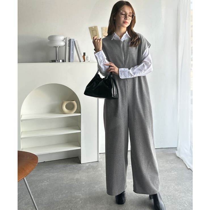 フェイクウールハーフジップオールインワン | Classical Elf  | 詳細画像12 