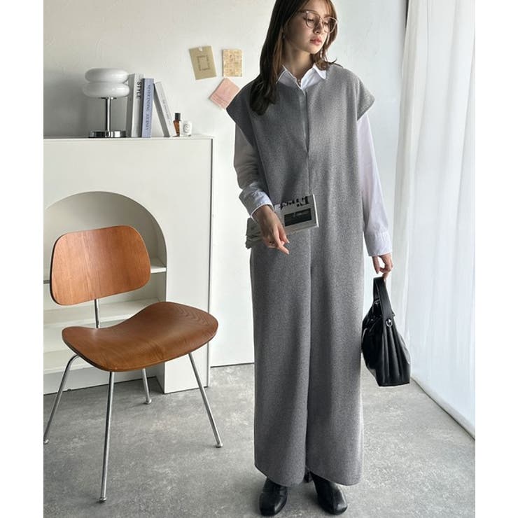 フェイクウールハーフジップオールインワン | Classical Elf  | 詳細画像13 