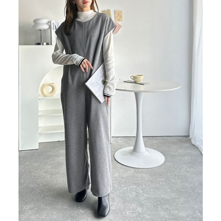 フェイクウールハーフジップオールインワン | Classical Elf  | 詳細画像18 