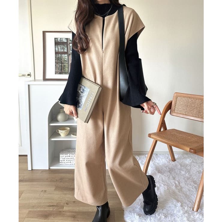 フェイクウールハーフジップオールインワン | Classical Elf  | 詳細画像23 