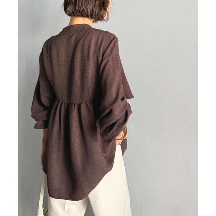 揺れるケープで魅せる、大人の上品スタイル。ペプラムケープシャツ（長袖） | Classical Elf  | 詳細画像13 