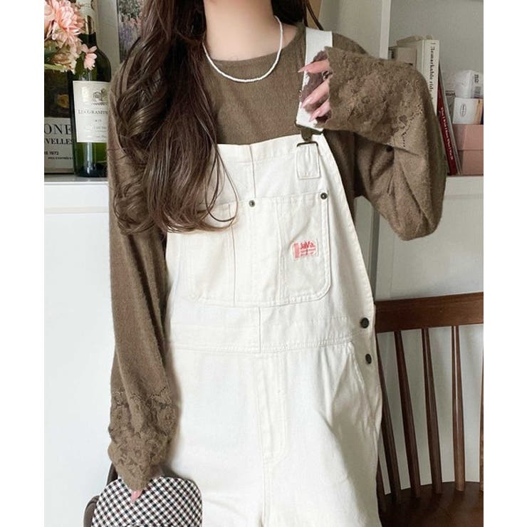 手元から華やぐ♪シーズンムード抜群、袖フラワーレース起毛トップス | Classical Elf  | 詳細画像18 